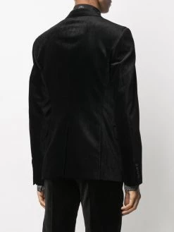 Alexander McQueen velvet single-breasted blazer