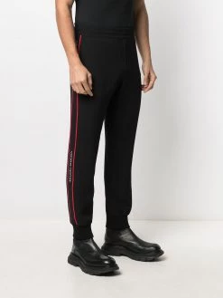 Alexander McQueen logo tape track trousers