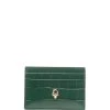 Alexander McQueen crocodile effect card slot