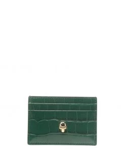 Alexander McQueen crocodile effect card slot