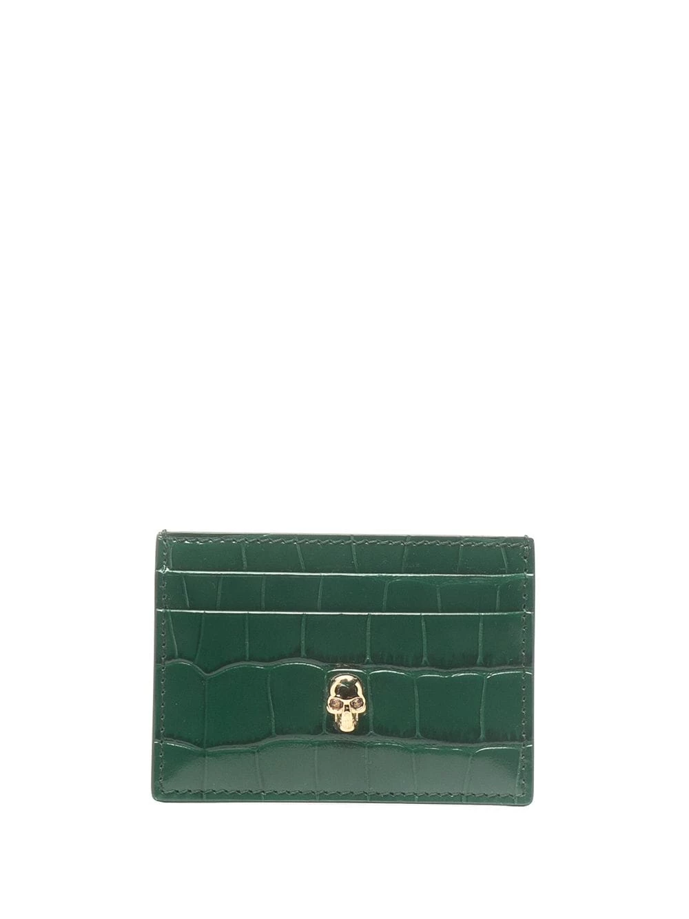 Best Pirce ⌛ Alexander McQueen Crocodile effect card slot 👏 1 Alexander McQueen crocodile effect card slot