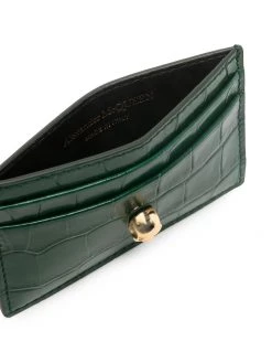 Best Pirce ⌛ Alexander McQueen Crocodile effect card slot 👏 5 Alexander McQueen crocodile effect card slot