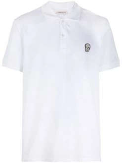 Alexander McQueen appliqued polo shirt