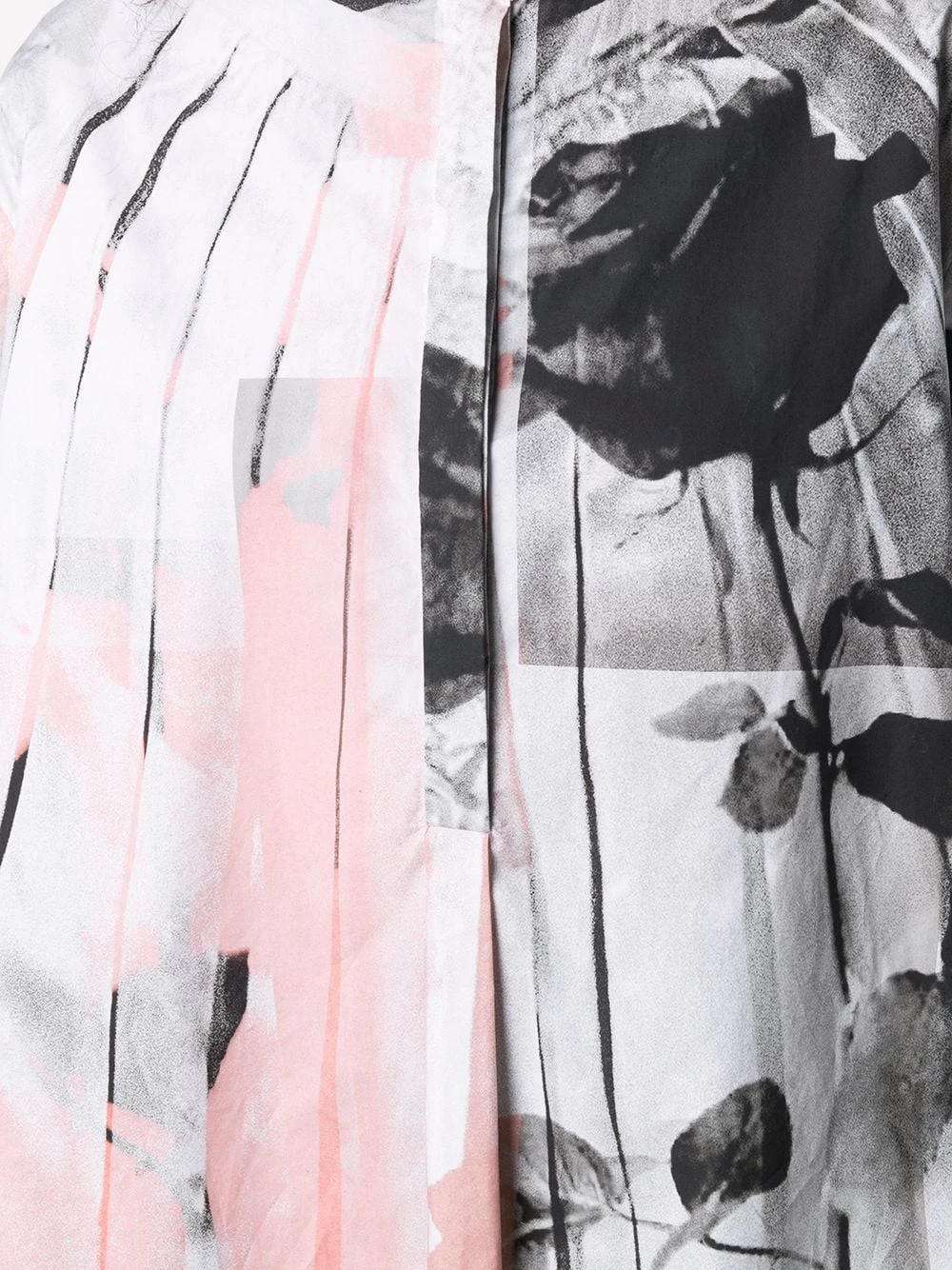 Wholesale โ Alexander McQueen Trompe l'ลil rose print ๐ shirt ๐ 5 Alexander McQueen trompe-l'ลil rose-print shirt