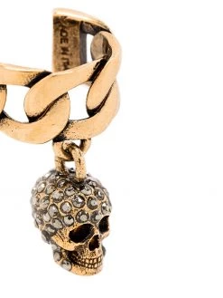 Alexander McQueen gold-tone crystal-embellished earring