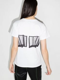 Alexander McQueen bustier-print crew-neck T-shirt