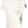 Alexander McQueen drawing print logo T-shirt
