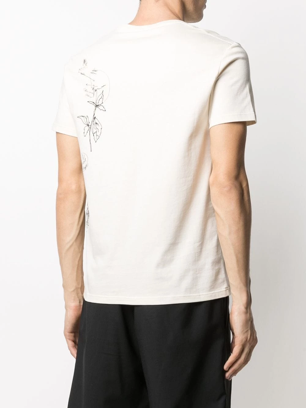 Buy ๐งจ Alexander McQueen Drawing print logo T ๐ shirt โญ 4 Alexander McQueen drawing print logo T-shirt