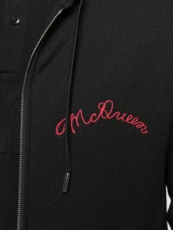 Flash Sale 🧨 Alexander McQueen Embroidered logo zip up hoodie 🥰 9 Alexander McQueen embroidered logo zip-up hoodie