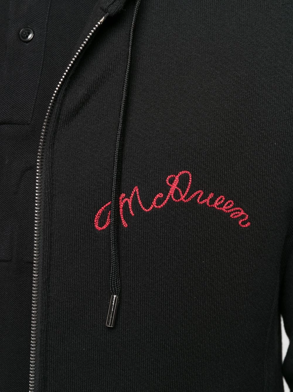 Flash Sale 🧨 Alexander McQueen Embroidered logo zip up hoodie 🥰 5 Alexander McQueen embroidered logo zip-up hoodie