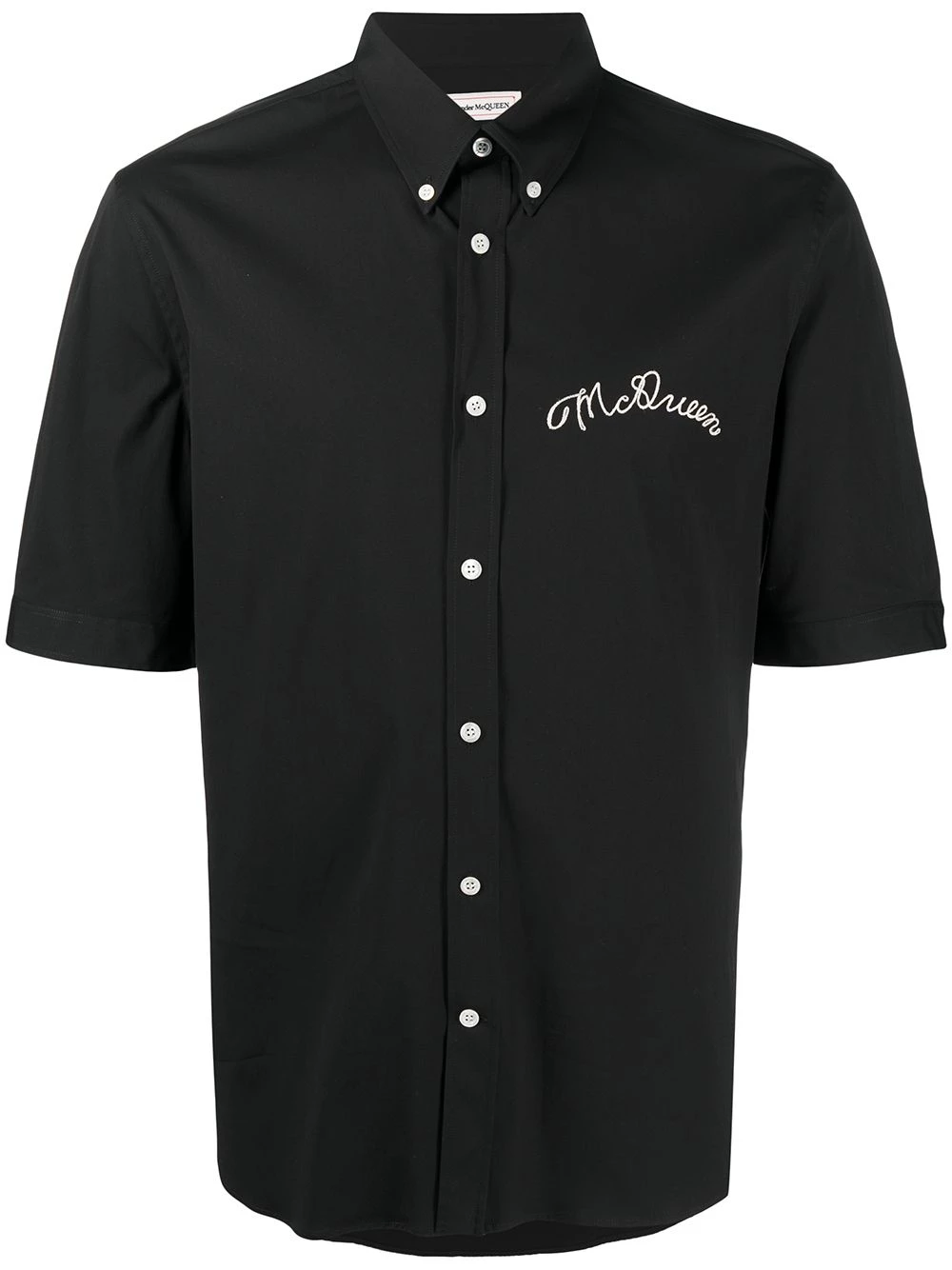 Best reviews of โค๏ธ Alexander McQueen Logo embroidered button down ๐ shirt ๐ 1 Alexander McQueen logo-embroidered button-down shirt