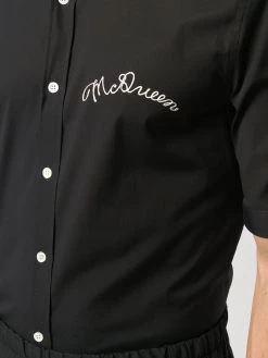 Best reviews of โค๏ธ Alexander McQueen Logo embroidered button down ๐ shirt ๐ 9 Alexander McQueen logo-embroidered button-down shirt