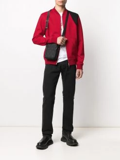 Alexander McQueen harness strap bomber jacket
