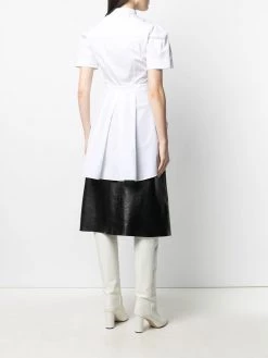 Alexander McQueen collarless short-sleeve shirt