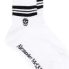 Alexander McQueen skull logo-print socks
