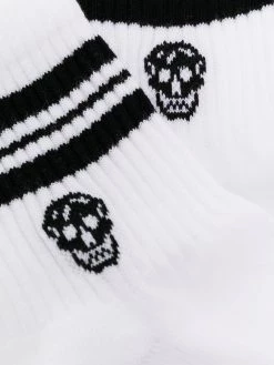 Alexander McQueen skull logo-print socks