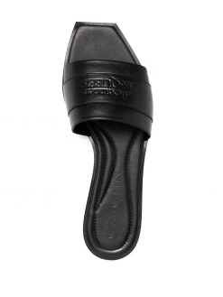 Alexander McQueen logo-detail slippers