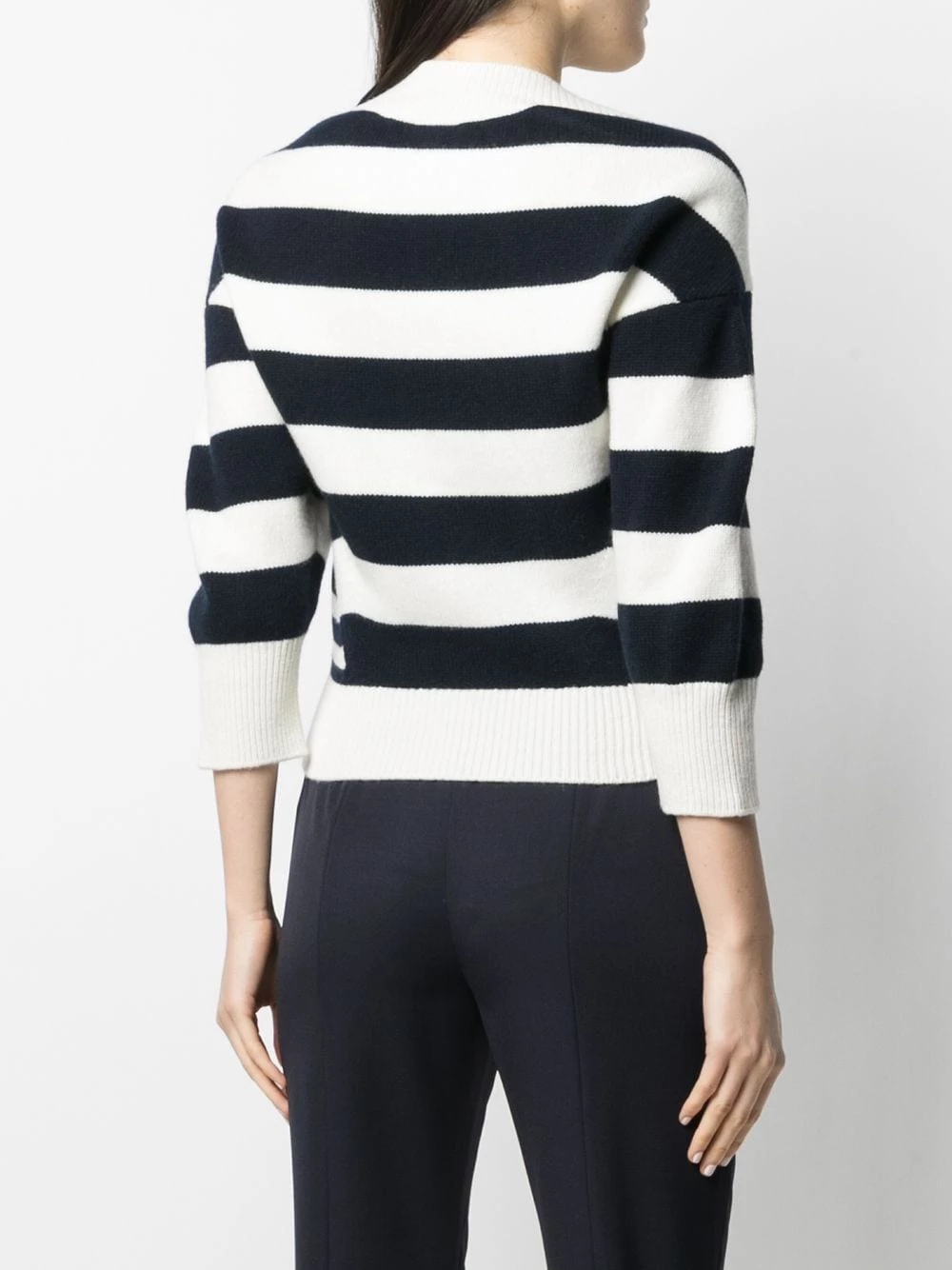 Top 10 🎁 Alexander McQueen Striped wool cashmere top 🥰 4 Alexander McQueen striped wool-cashmere top