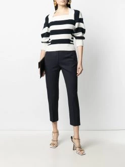 Alexander McQueen high waist cigarette trousers