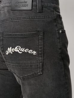 Coupon ๐คฉ Alexander McQueen Logo embroidered slim ๐ jeans ๐ 11 Alexander McQueen logo embroidered slim jeans