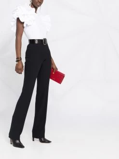 Alexander McQueen high-waist straight trousers