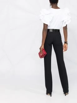 Alexander McQueen high-waist straight trousers