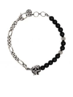 Alexander McQueen skull chain bead bracelet