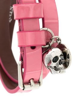 Alexander McQueen embossed-skull charm bracelet