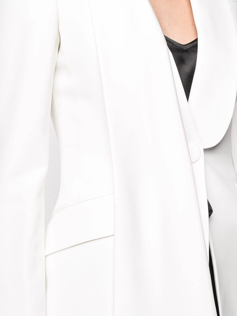 Deals ⭐ Alexander McQueen Asymmetric draped detail blazer ✨ 5 Alexander McQueen asymmetric draped detail blazer