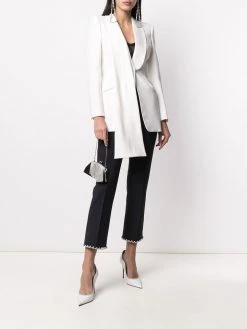 Alexander McQueen asymmetric draped detail blazer