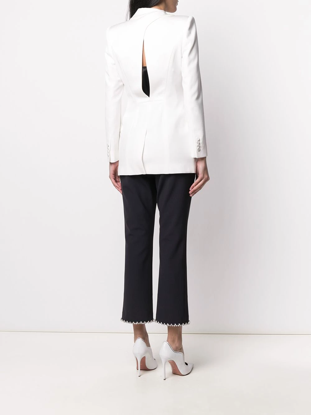 Deals ⭐ Alexander McQueen Asymmetric draped detail blazer ✨ 4 Alexander McQueen asymmetric draped detail blazer