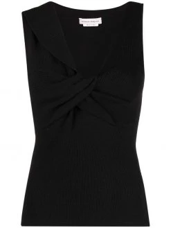 Alexander McQueen knitted V-neck top
