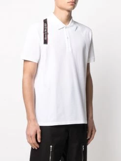 Alexander McQueen logo harness polo shirt