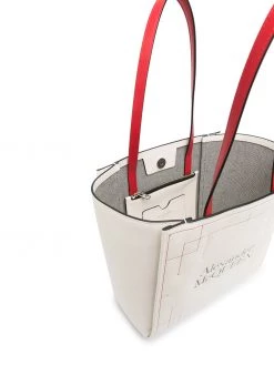 Alexander McQueen Signature debossed-logo tote bag