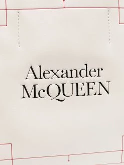 Alexander McQueen Signature debossed-logo tote bag