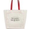 Alexander McQueen Signature debossed-logo tote bag