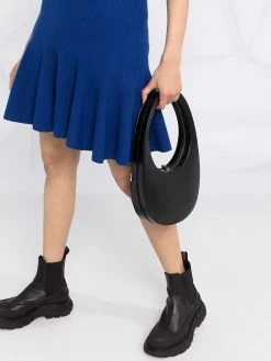 Alexander McQueen knotted asymmetric neckline dress