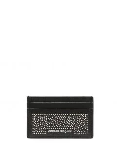 Alexander McQueen stud-detail cardholder