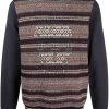 Alexander McQueen skull-motif striped jumper