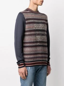 Alexander McQueen skull-motif striped jumper