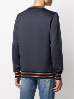 Alexander McQueen skull-motif striped jumper