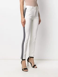 Alexander McQueen side-stripe skinny jeans