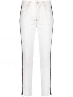 Alexander McQueen side-stripe skinny jeans