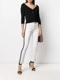 Alexander McQueen side-stripe skinny jeans