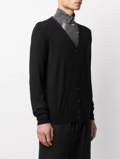 Alexander McQueen skull-intarsia cashmere cardigan
