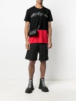Alexander McQueen colour block logo print T-shirt