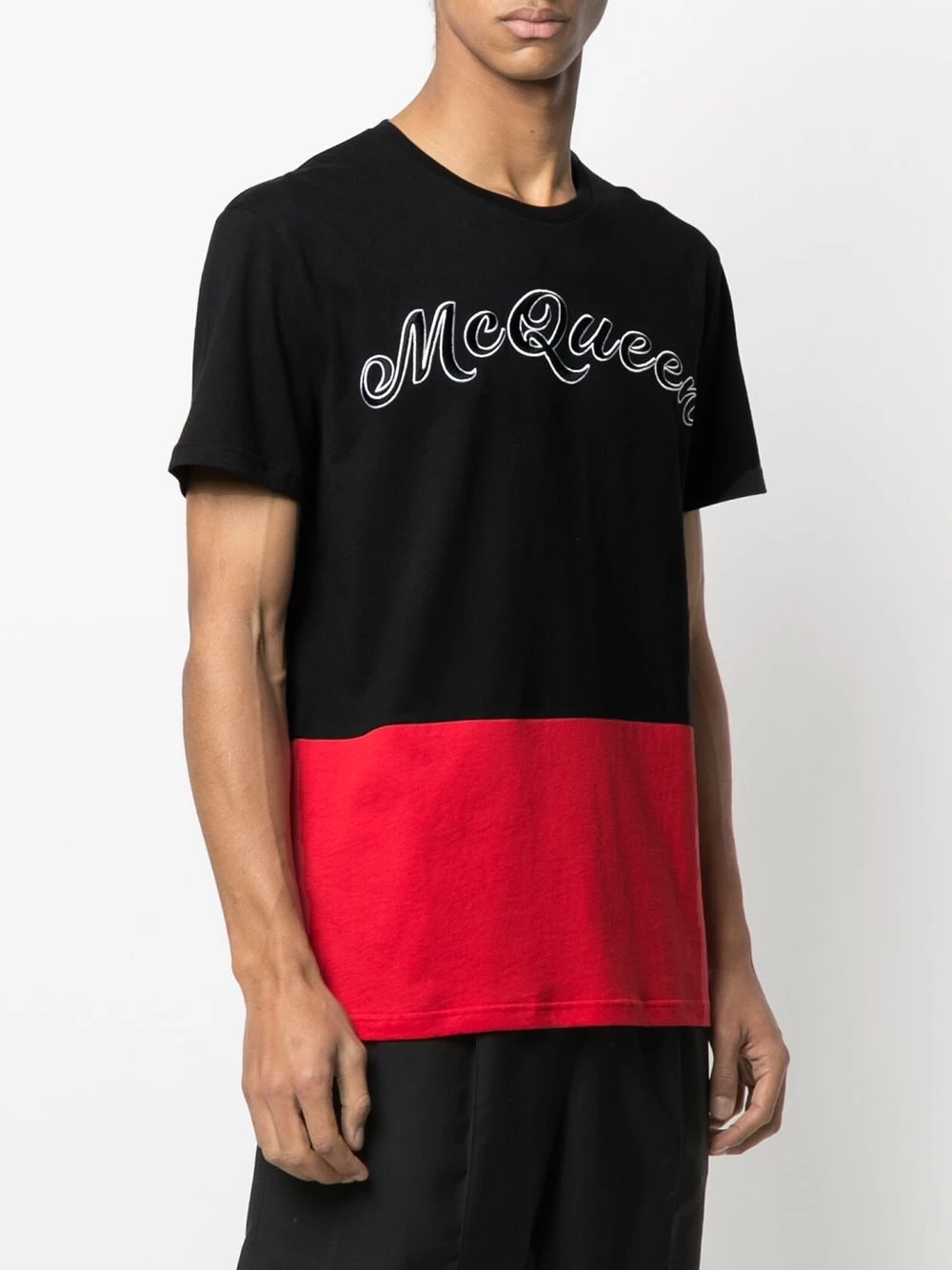 Cheapest ๐ Alexander McQueen Colour block logo print T ๐ shirt โจ 3 Alexander McQueen colour block logo print T-shirt
