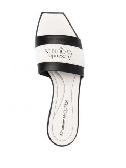 Coupon 🤩 Alexander McQueen Colour block logo detail 🩴 sandals 🎉 7 Alexander McQueen colour block logo-detail sandals