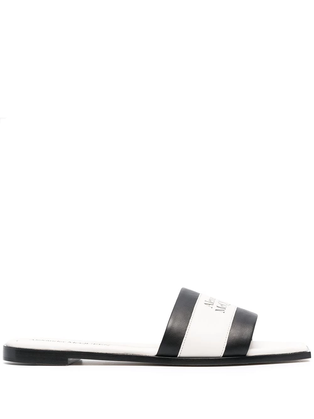 Coupon 🤩 Alexander McQueen Colour block logo detail 🩴 sandals 🎉 1 Alexander McQueen colour block logo-detail sandals