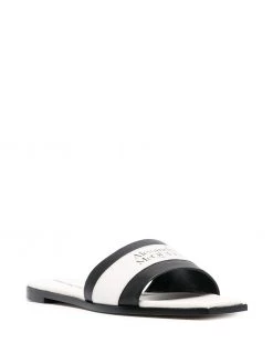 Alexander McQueen colour block logo-detail sandals